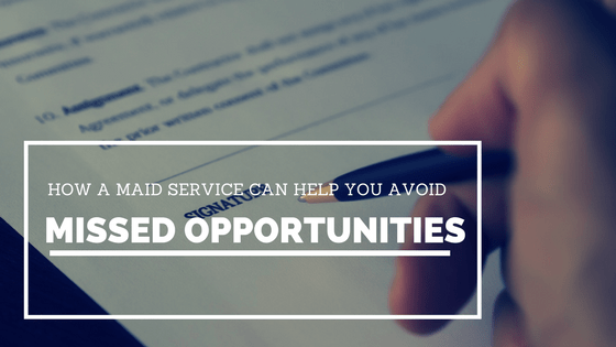 home cleaning service in West Michigan for missed opportunities.