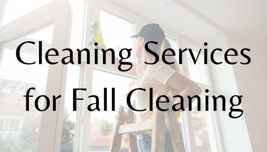 Professional Cleaning Service for Fall Cleaning
